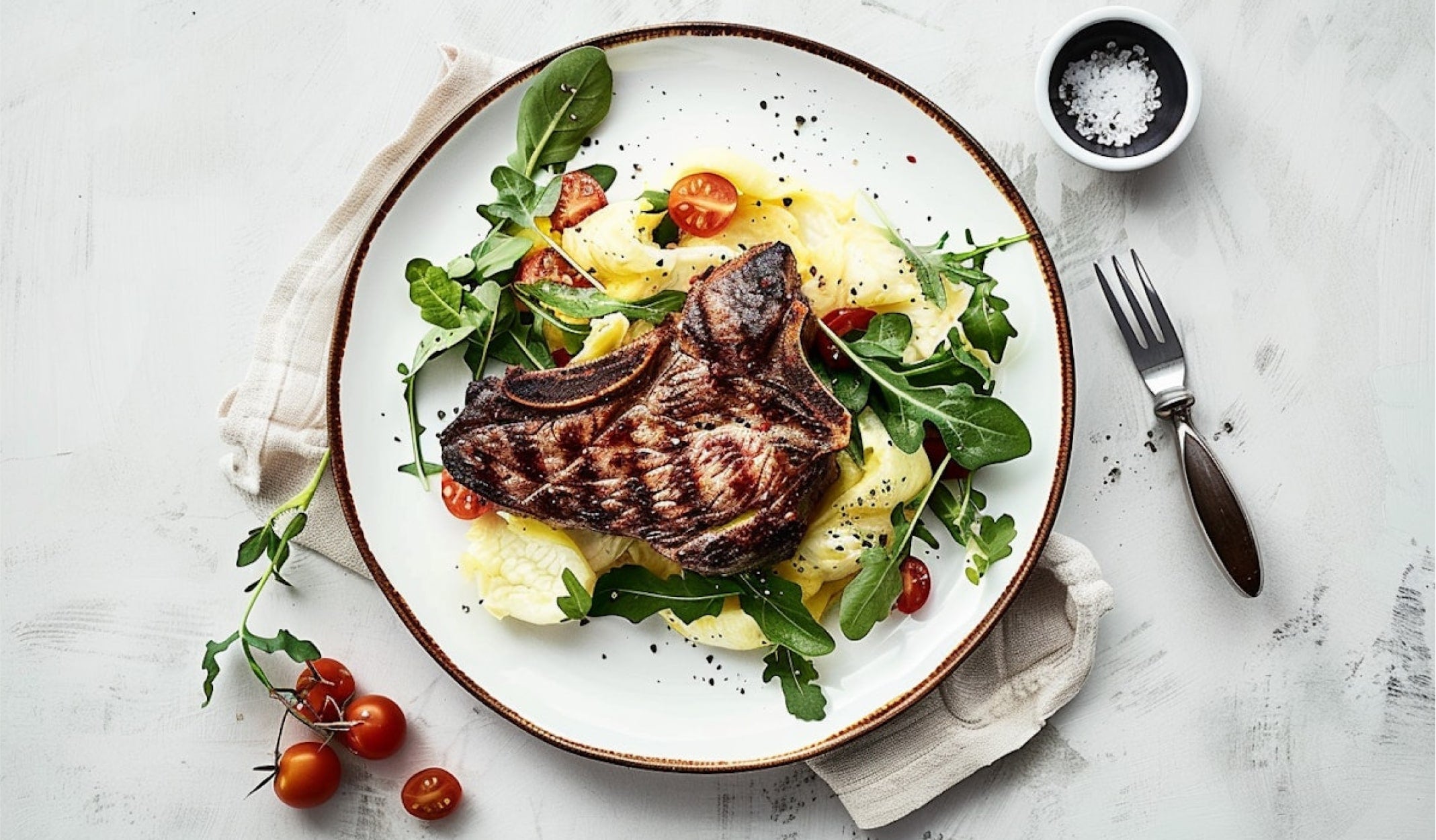 Balanced Plate: Steak Meets Greens