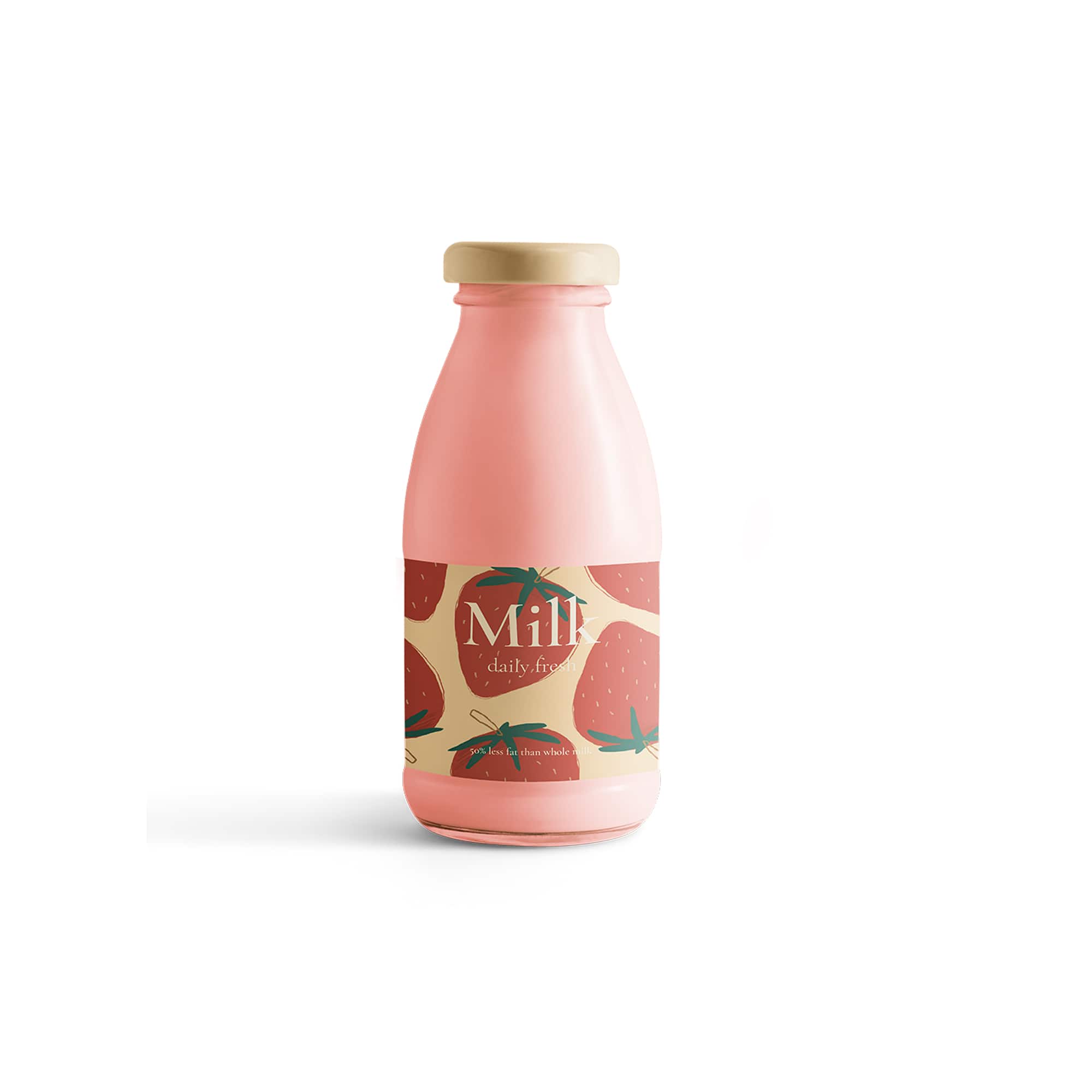 Rich and Silky Strawberry Milkshake