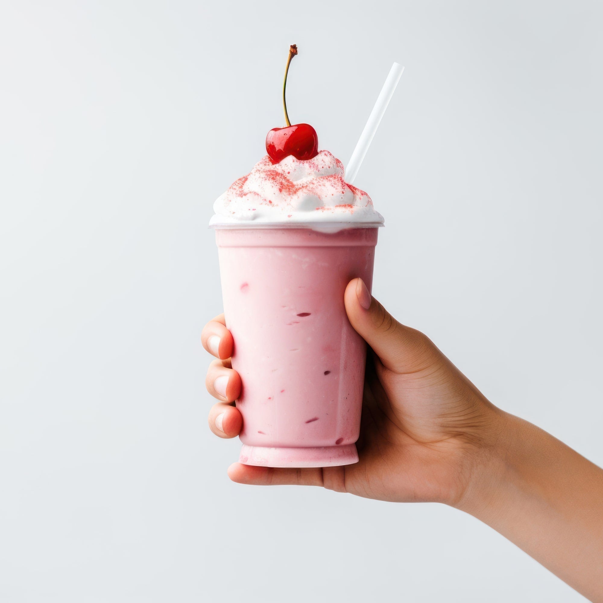 Rich and Silky Strawberry Milkshake